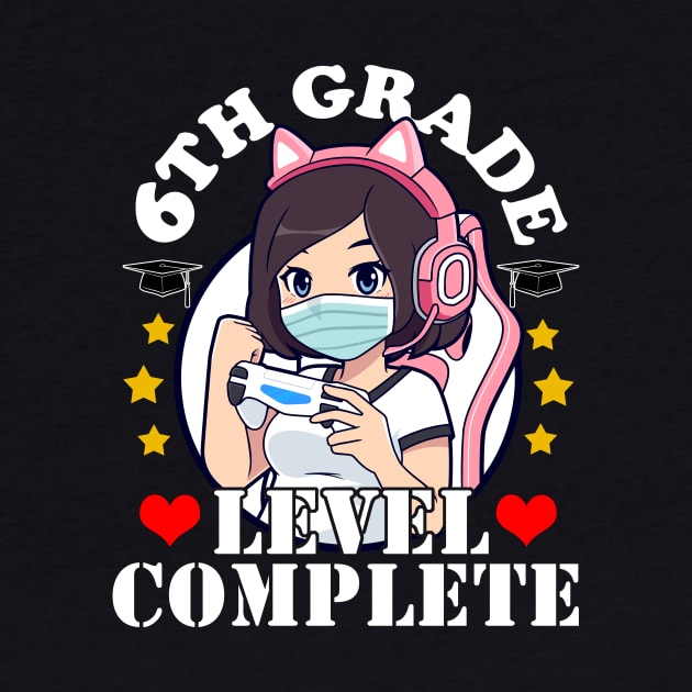 6th Grade Graduation Girl Loves Anime Gaming Girls by Ramadangonim